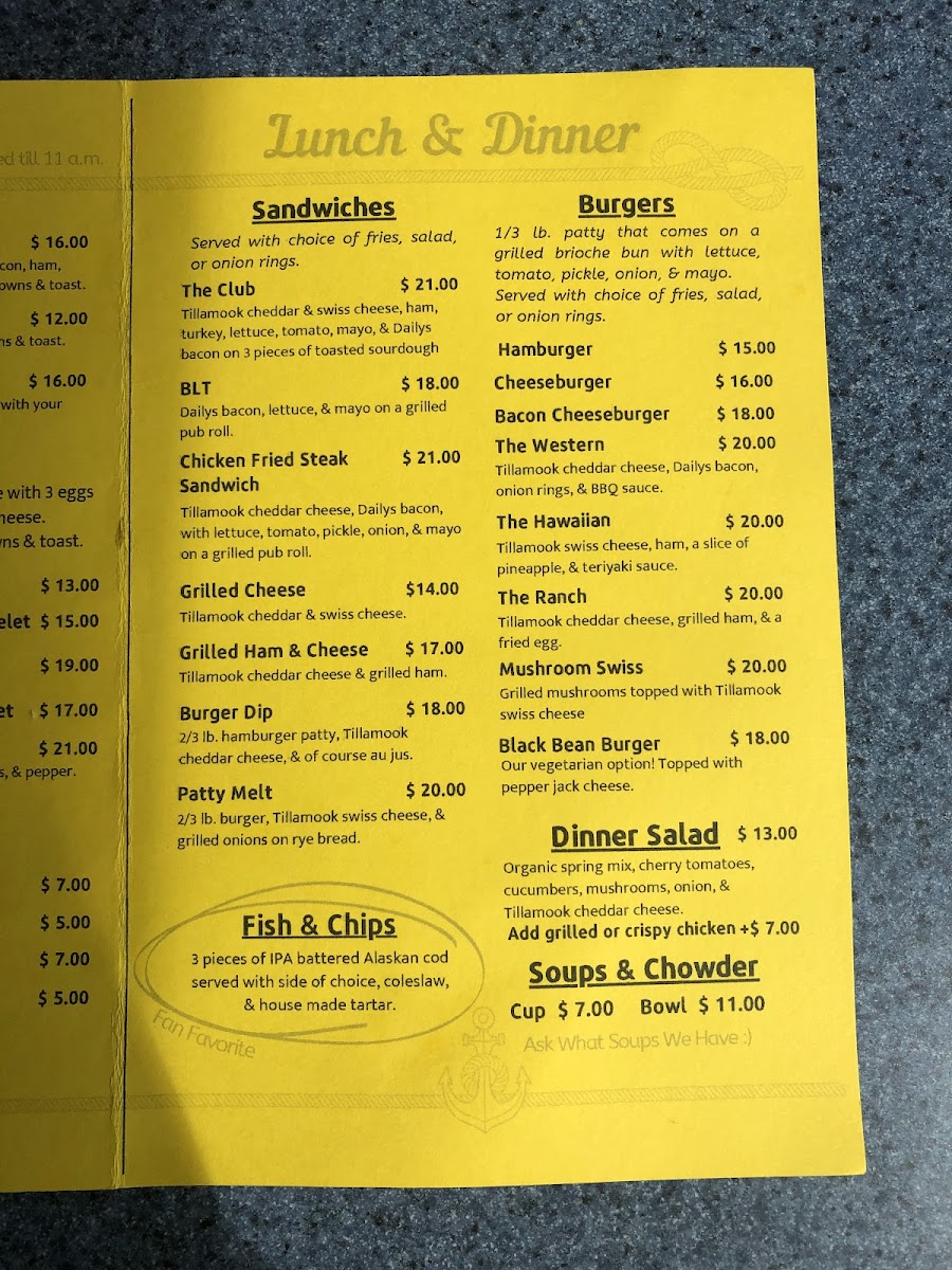 By the Bay Cafe Menu - Image 4